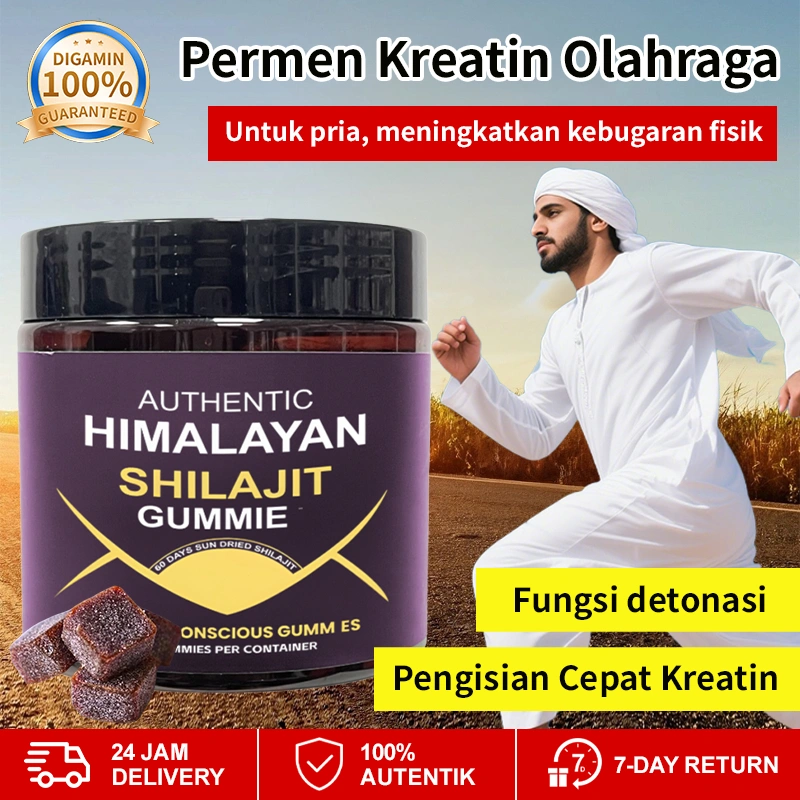 ❤️Beli 2 gratis 1❤️【𝐎𝐑𝐈𝐆𝐈𝐍𝐀𝐋】Permen Lunak Shilajit Himalaya Permen Lunak Energi 30 Butir Suplemen Ekstrak Mineral Alami Permen Lunak Penurun Gula Darah dan Lemak Darah Permen Lunak Peningkat Daya Tahan Permen Lunak Penguat Otot dan Pengurang Kelelahan