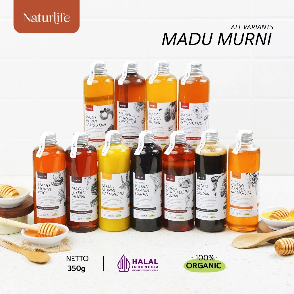 MADU MURNI RAW ASLI 350GRAM NATURLIFE ORIGINAL ALAMI TANPA CAMPURAN APAPUN RAW HONEY MINUMAN HERBAL KESEHATAN MADU MULTIFLORA UNTUK DIET HARGA GROSIR HNI ATTAUBAH AL HIDAYAH ATTAUBAH HPAI DARIBUMI NUTRIFARM BEORGANIK BEST HONEY SAFIYA MADU TAVA