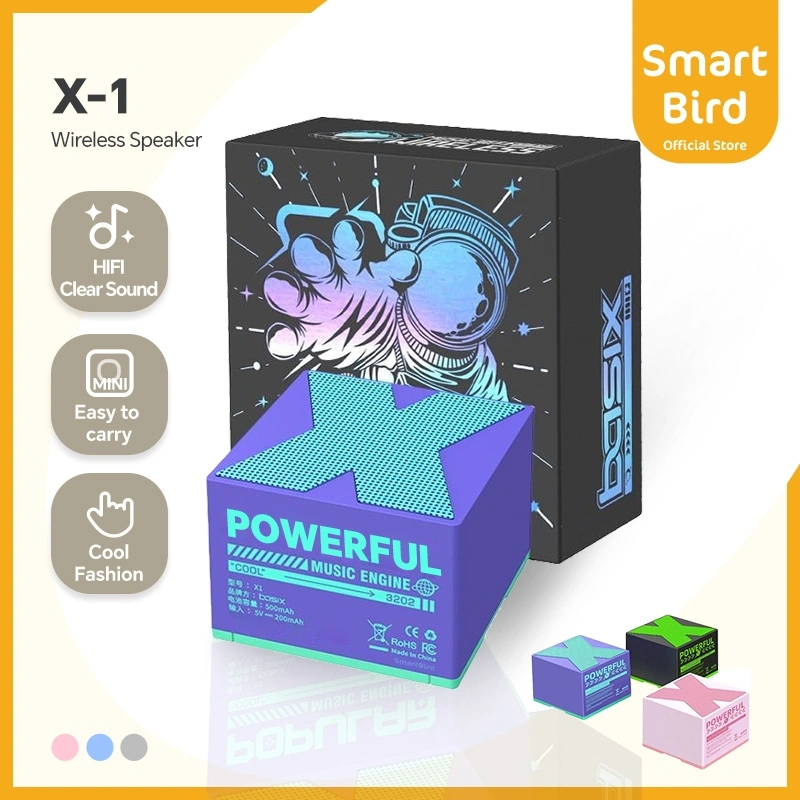 SmartBird Speaker X1 MINI Cool & stylish Bluetooth Wireless Audio Outdoor Portable Hi-Fi Bluetooth Sound Box Player