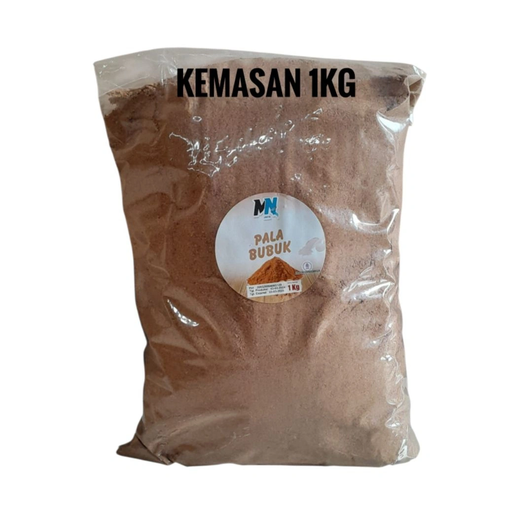 ( kemasan 1kg ) Pala Bubuk Murni