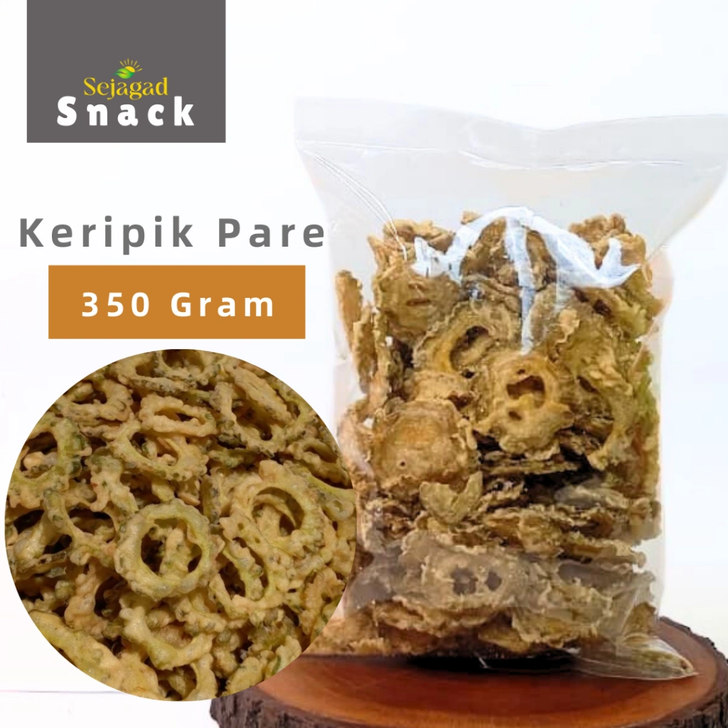 Sejagad Keripik Pare Gurih Cemilan Gurih Kripik Pare 350gr