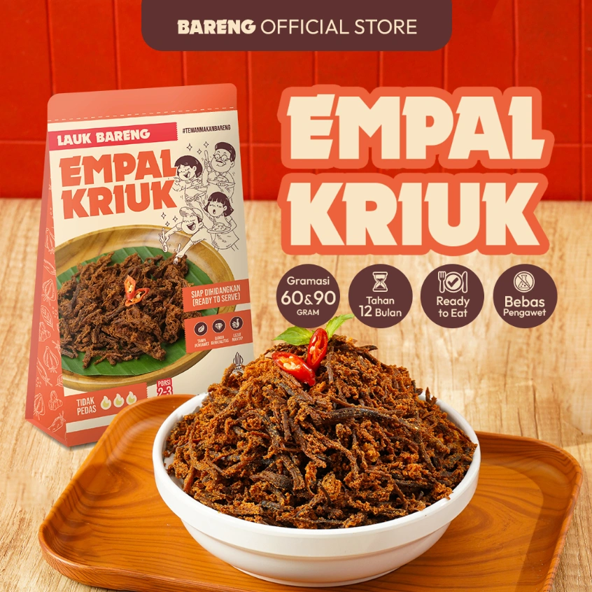 Lahap Bareng | Empal Kriuk Goreng | Gepuk Daging Sapi Tinggi Protein untuk Anak GTM | Makanan Instant Ready to Eat, Real Food, Praktis & Tanpa Pengawet