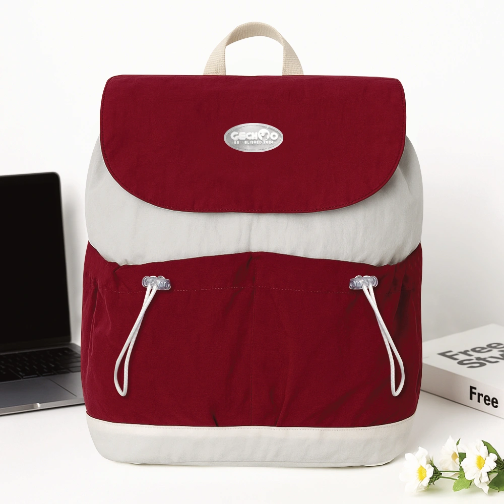 Gechoo - Jinnie Backpack Polyester Crinkle Tas Sekolah Dailypack