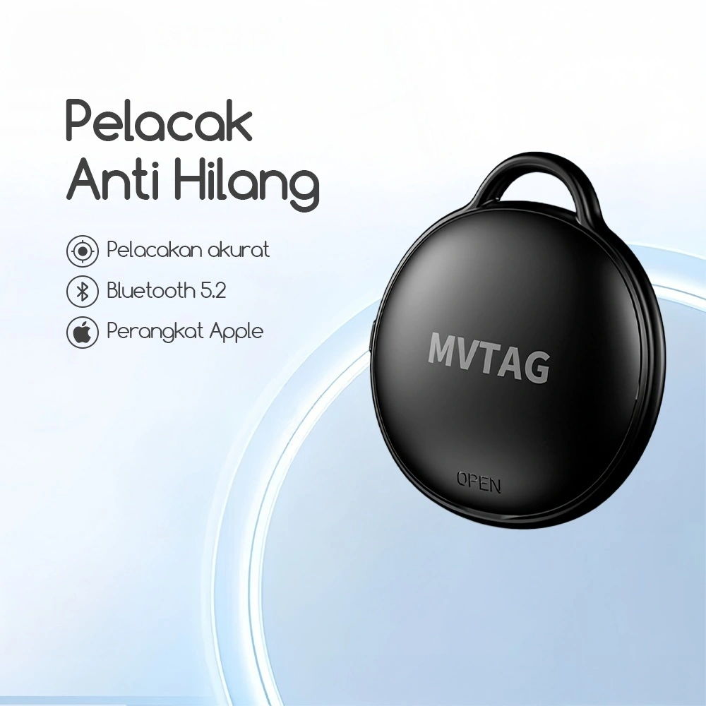 IDEELAB Pelacak GPS Global Anti Kehilangan, Pelacak Bluetooth 5.2 Alat Pencari Kunci Hewan Peliharaan Anak Orang Tua