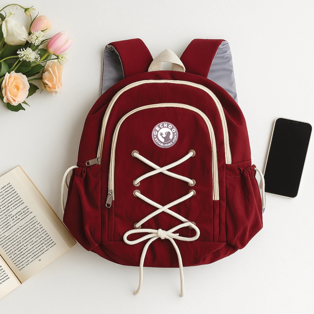 Gechoo - Sunnie Daysic Backpack Tas Wanita Ransel Gendong Punggung Sekolah Kuliah & Kerja