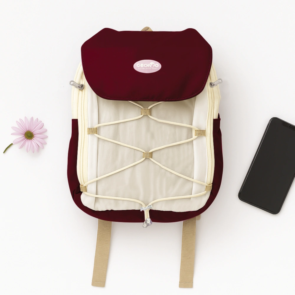 Gechoo - Hanie Backpack Tas Wanita Ransel Gendong Punggung Cocok untuk Sekolah Kuliah & Kerja