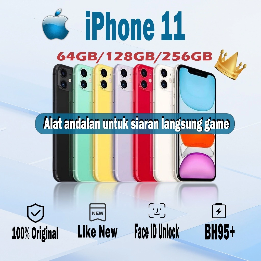 iPhone 11 64gb 128gb 256gb Bekas LCD Original 100% EX INTER Mulus Fullset