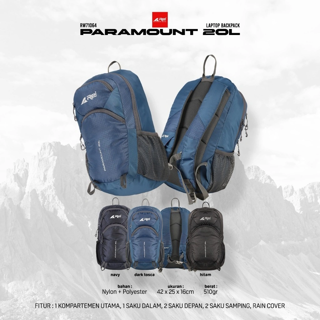 Tas Ransel Pria Paramount 20 Liter Arei Outdoorgear