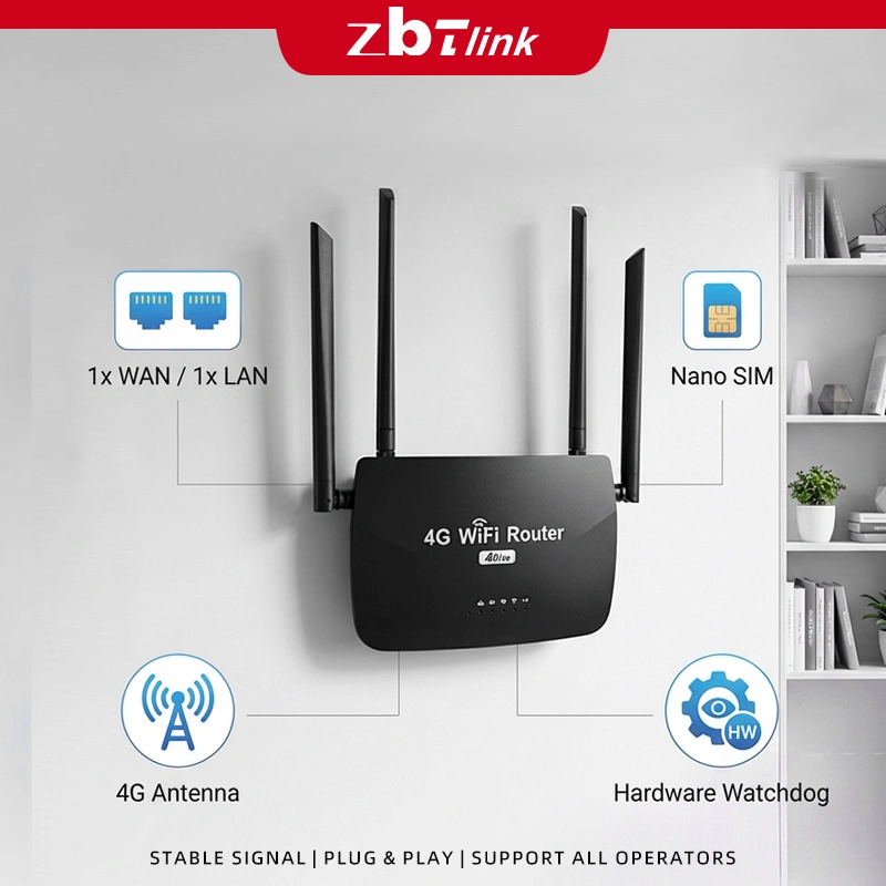 Zbtlink 500Mbps 4G 5G Wireless Router 500Mbps - Kecepatan Tinggi, Keamanan Jaringan, Mudah Digunakan