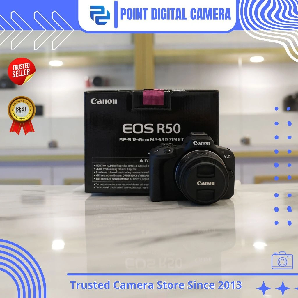 Kamera Mirrorless Canon EOS R50 kit 18-45mm