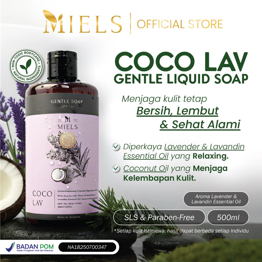 Miels - Coco Lav gentle soap series 500 ml - face & body liquid soap
