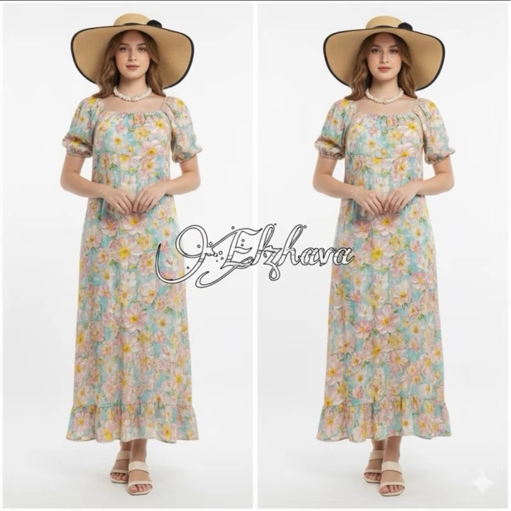 Erina Dress Wanita / Bahan rayon premium wanita / Dress Bumil Busui