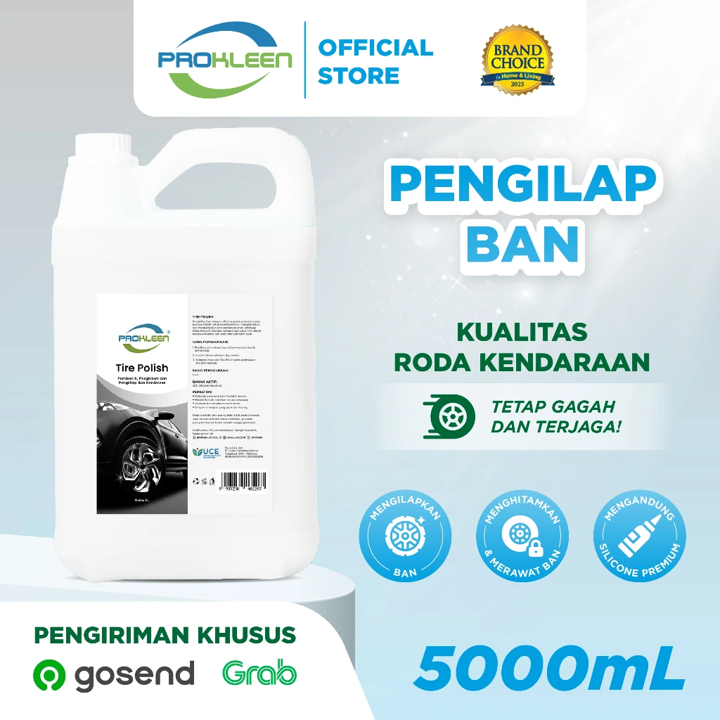 PROKLEEN Semir Ban/Tire Polish 5L Konsentrat Khusus Gosend/Grab