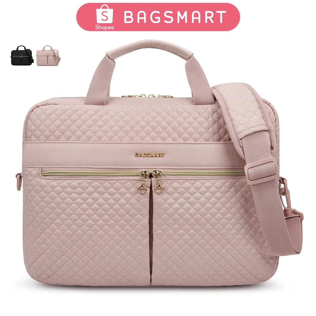 BAGSMART Tas Laptop Bag 15.6 Inch Tas Selempang Briefcase Shoulder Handbag Computer Messenger Bag