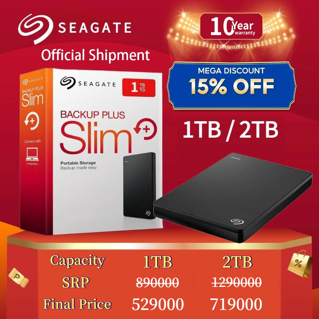 Seagate 1TB/2TB External Hard Drive USB 3.0 Seagate Hard disk eksternal USB 3.0 Portable Hard Drive