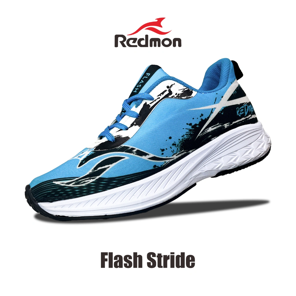 Redmon Sepatu Lari Pria Wanita Flash Stride ice Blue Size 38-44 Terbaru Sepatu Olahraga Running