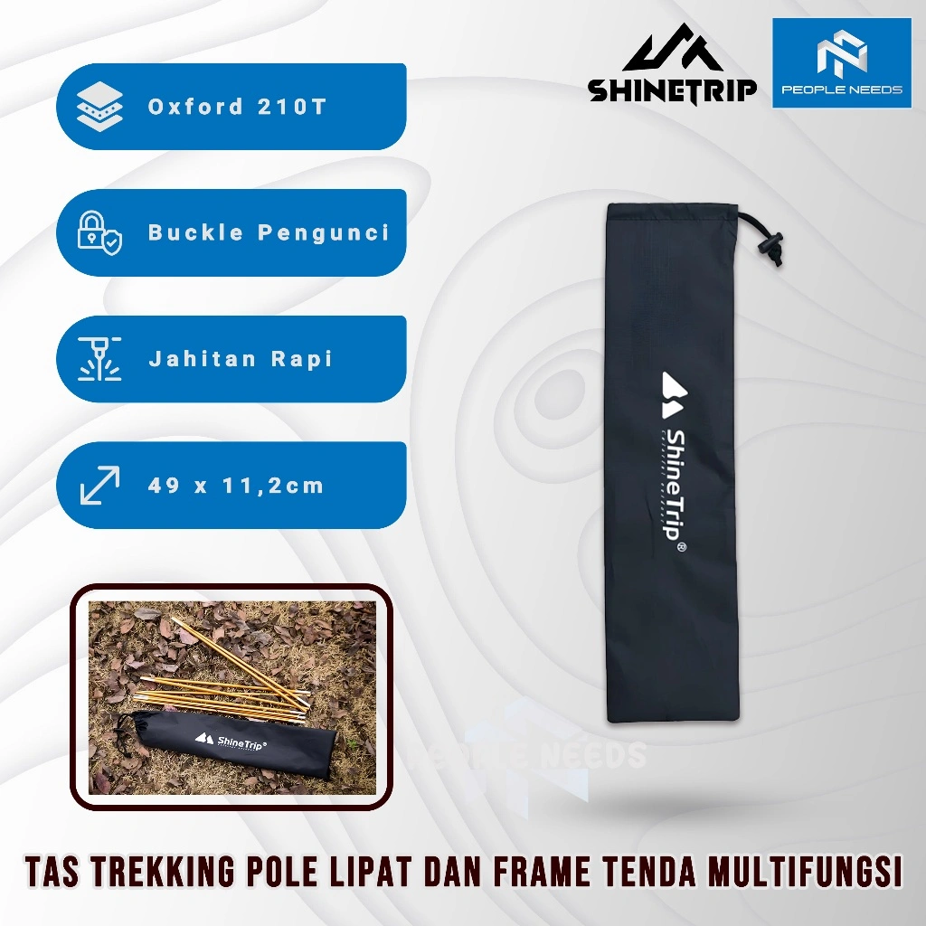 SHINETRIP Tas Trekking Pole Lipat Sport Running Hiking Sarung Frame Tenda Oxford Cloth 210T Camping Outdoor