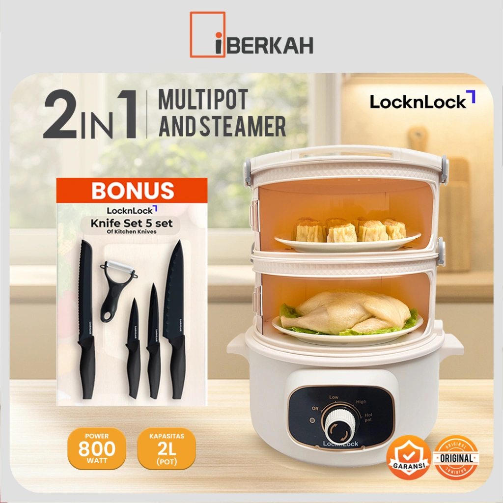 LocknLock Multipot and Steamer || Steamer Multicooker || Alat Kukusan Multifungsi
