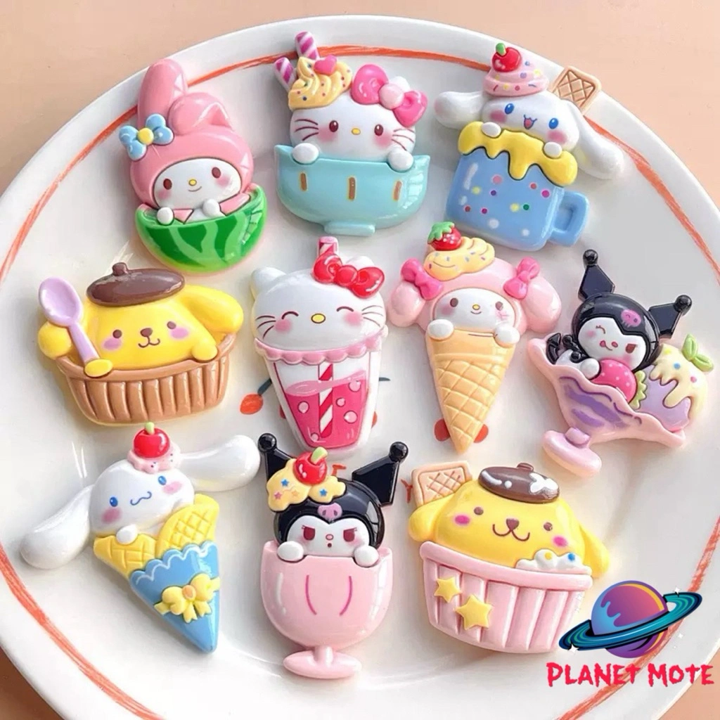 Resin Clay Karakter Lotso Ada Lubang Tembus (5 pcs)