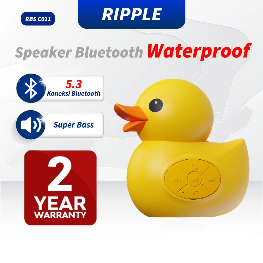 Ripple Wireless Speaker Bluetooth Super Full Subwoofer Bass Waterproof Mini Murah Cuci Gudang Bebek
