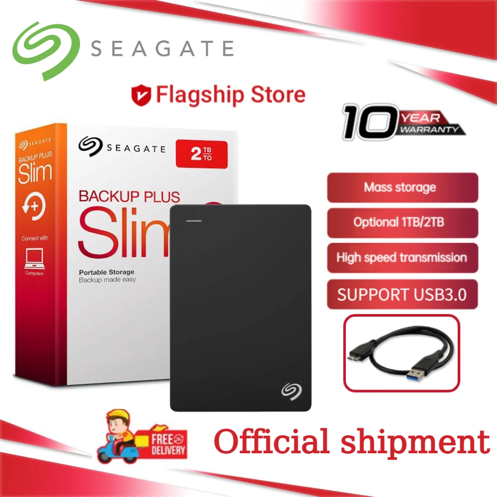 Seagate 1TB/2TB Hardisk Eksternal 2.5" Portable External Harddisk USB 3.0 Laptop Eksternal Hardisk