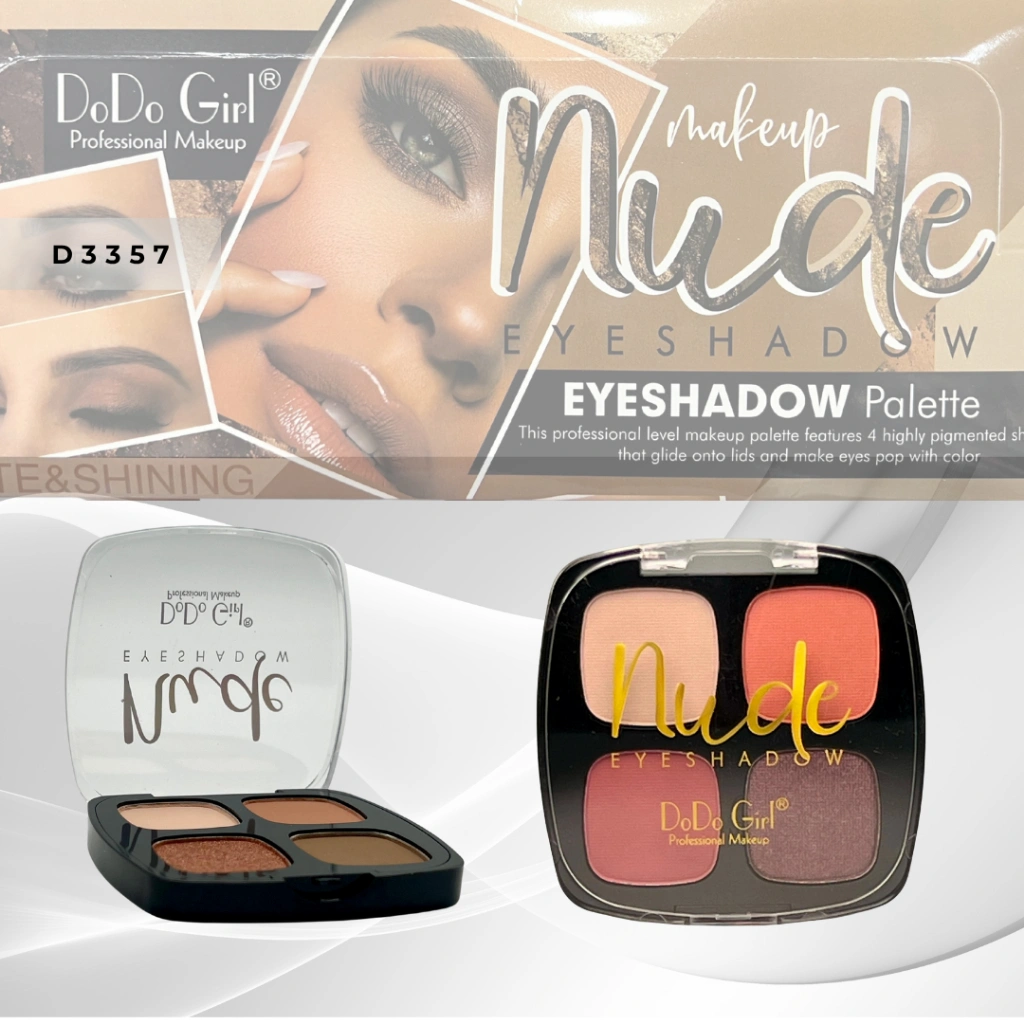 Eyeshadow Dodo girl 4 Color Palette Nude Eyeshadow D3357 Glitter Nude Colour