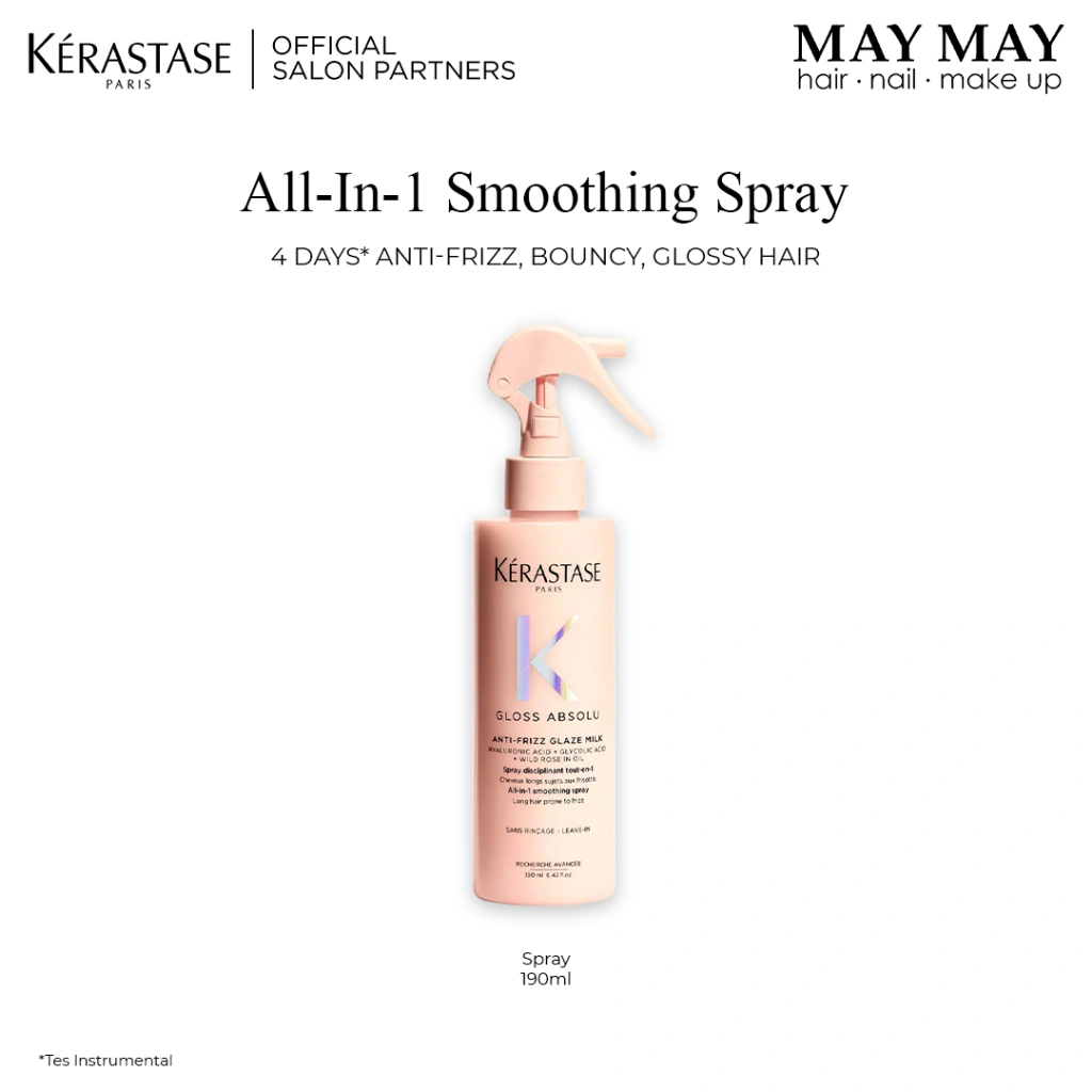 Kerastase Gloss Absolu Anti Frizz Glaze Milk 190ml - Heat Protectant for Anti Frizz, Glossy, Bouncy Hair