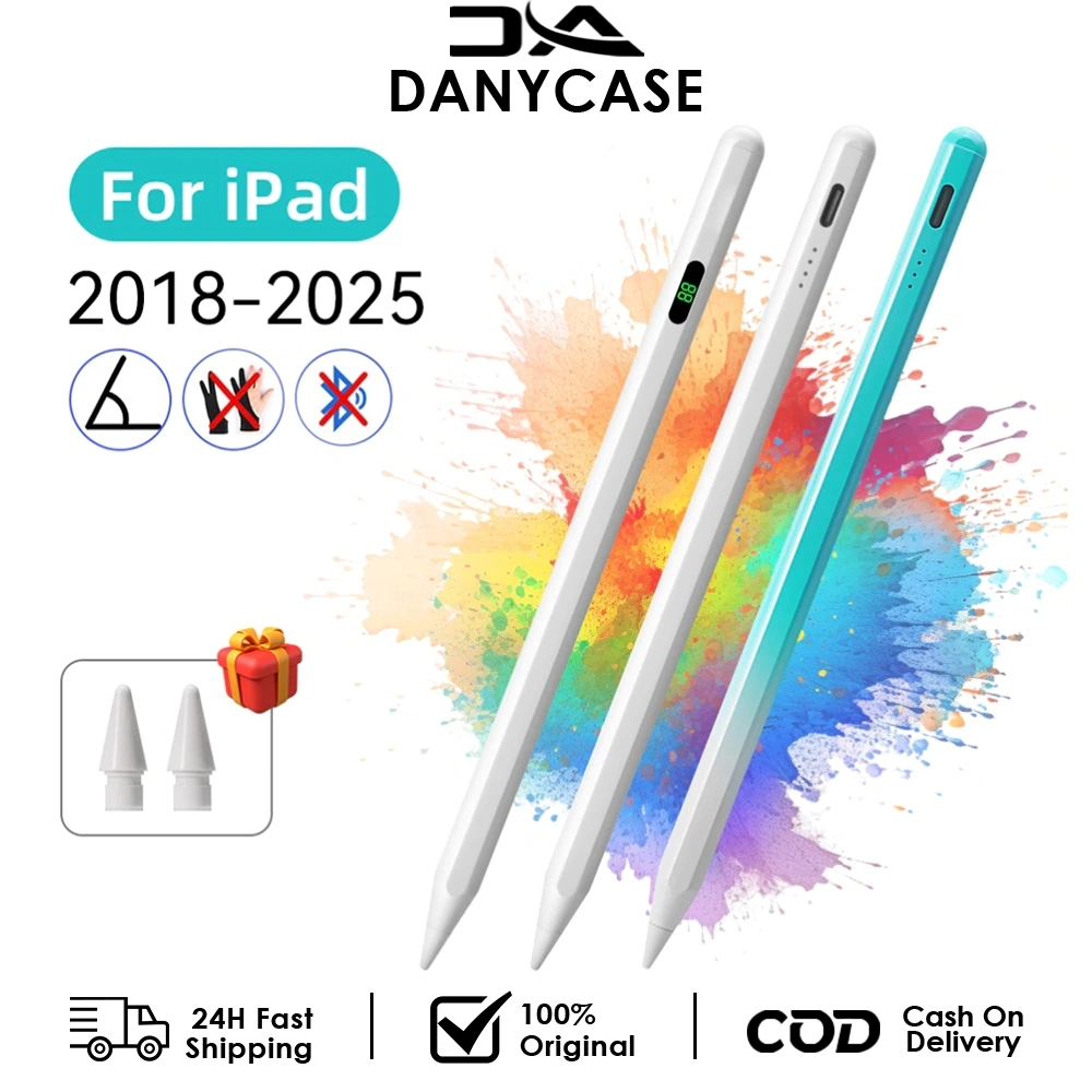 DANYCASE Stylus Pen for ipad Pencil 10th gen A16 11th Air4 Air5 Air 6 2018-2025 Palm Rejection Tilt Sensitive Stylus Pen