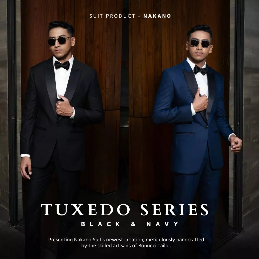 NAKANO TUXEDO SET - Setelan Jas & Celana Tuxedo Formal Pria Slim Fit Premium