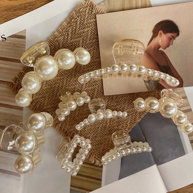 [CUCI GUDANG] JEPIT PEARL HAIRCLIP JEPITAN RAMBUT JEDAI CEPOL AKRILIK MINI MEDIUM BESAR JUMBO MUTIARA KECIL KLIP PONI CAKAR KOREA AKSESORIS WANITA KOREAN WOMEN HAIR BANGS FRINGE CLIPS MINI SMALL SIZE CLAW ACCESSORIES CLUTCHER CLIP PEARLS STONE BIG MEDIUMp