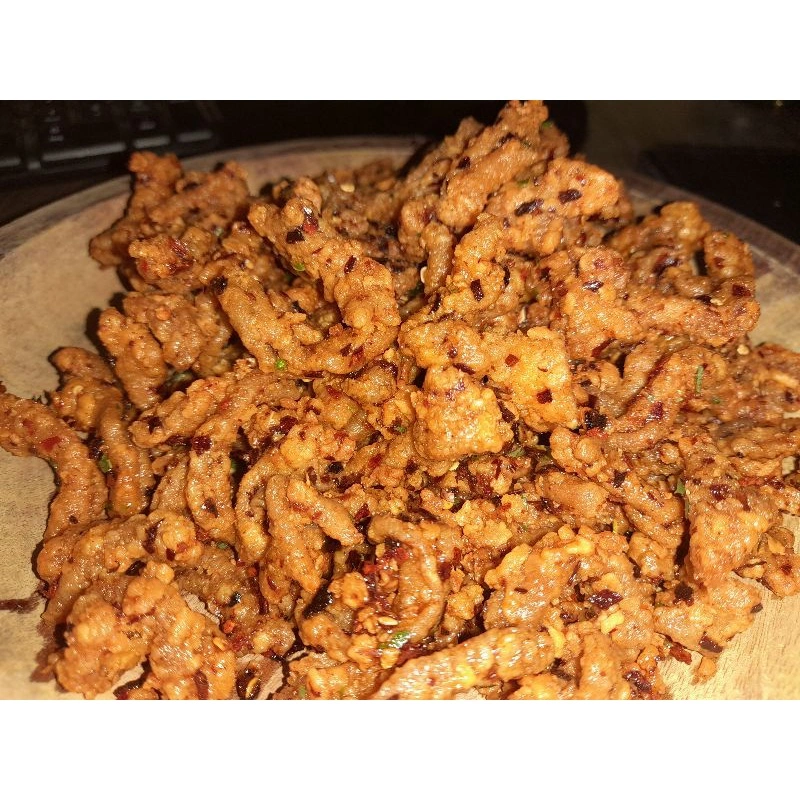 Usus Ayam Krispi Gila Pedasnya Banget isi 100 gram Harga riseller