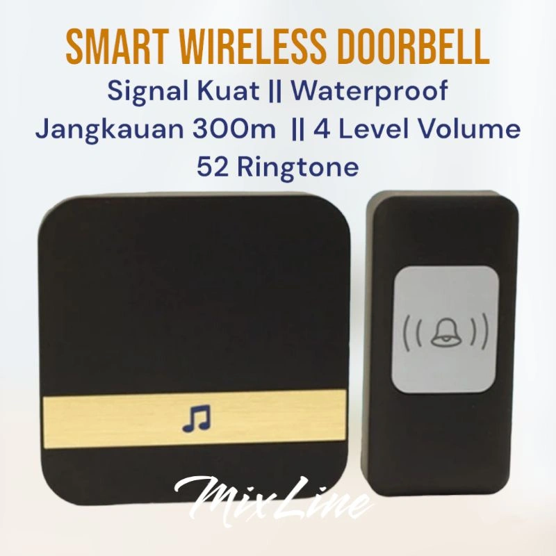 Bell Pintu Wireless Waterproof || Smart Wireless Door bell
