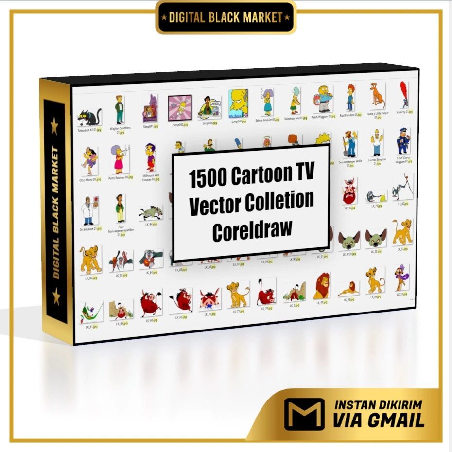 ID71001 - 1500 Cartoon Tv Vector Colletion CorelDraw