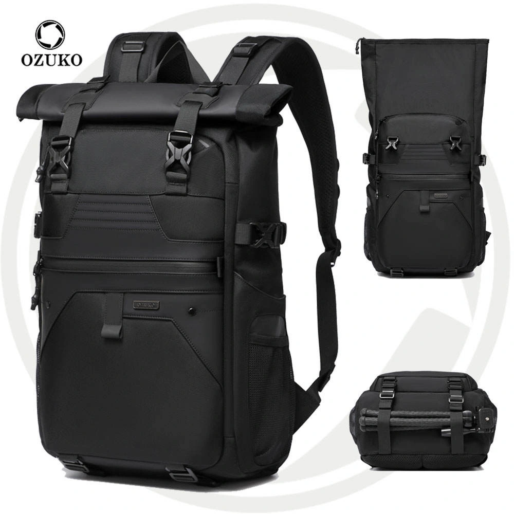 OZUKO Voyager Backpack #9761 - Tas Ransel Pria Expandable Anti Air Laptop Travel Outdoor