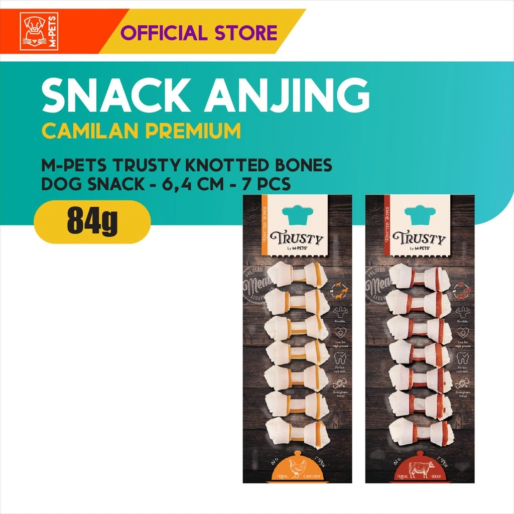 M-Pets Trusty Knotted Bones Collection / Snack Anjing