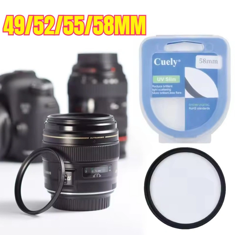 Filter UV / UV Filter Cuely Kamera DSLR Mirrorless Canon Nikon Sony Fujifilm 58MM 52MM 49MM 55MM