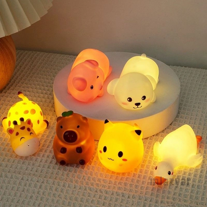 Lampu Kartun Malam Kamar Tidur Lampu Tidur Bayi Menyusui Pelindung Mata Anak Lampu Malam Child Menemani Dekorasi Lampu Tidur Lucu Night Light Lampu Dekorasi Mia