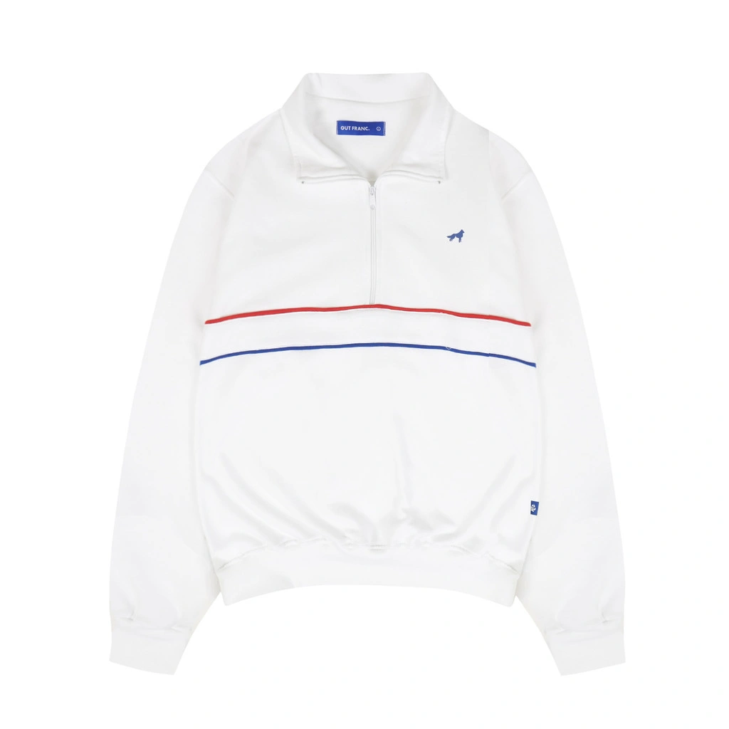 Gut Franc - Franc Red Blue Half Zip Sweater