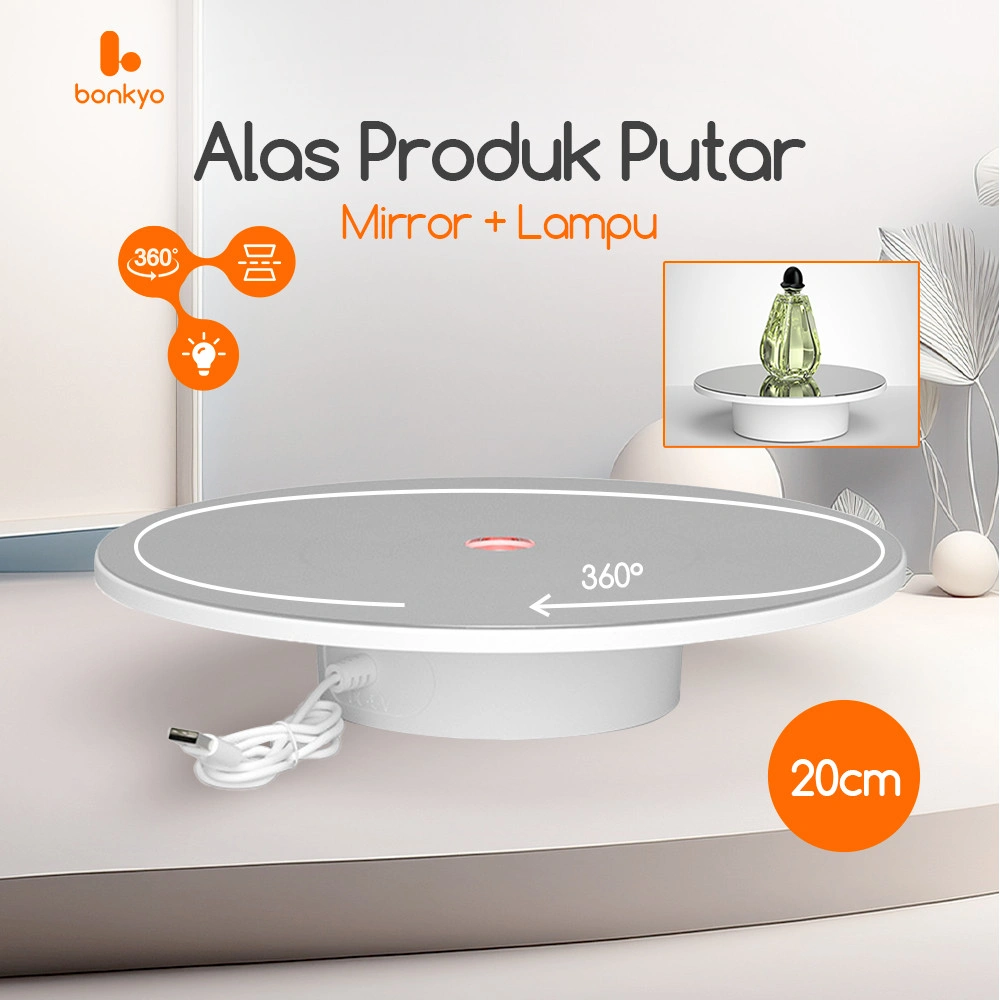 Bonkyo Dudukan pajangan putar fotografi, dudukan foto langsung yang cocok untuk berbagai pemandangan