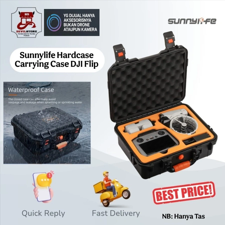 Sunnylife Safety Carrying Case Waterproof Hard Case DJI FLIP Tas
