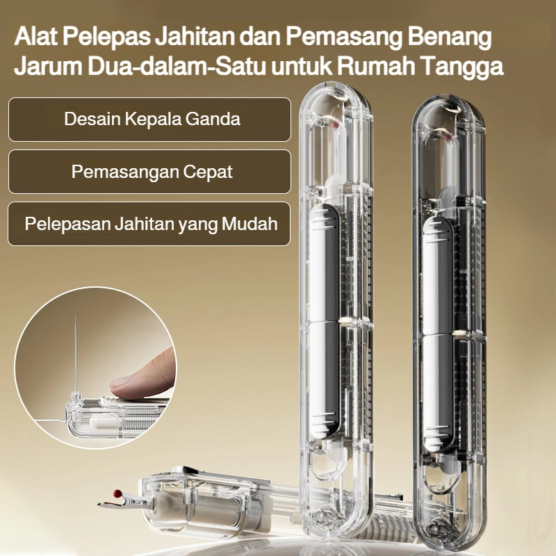 [Pengiriman 24 jam]Alat Bantu Jahit 2in1: Pemotong Benang & Pemasuk Jarum | Praktis untuk Menjahit di Rumah/ Mudah & Cepat, Cocok untuk Segala Usia / Pembuka Jahitan Praktis