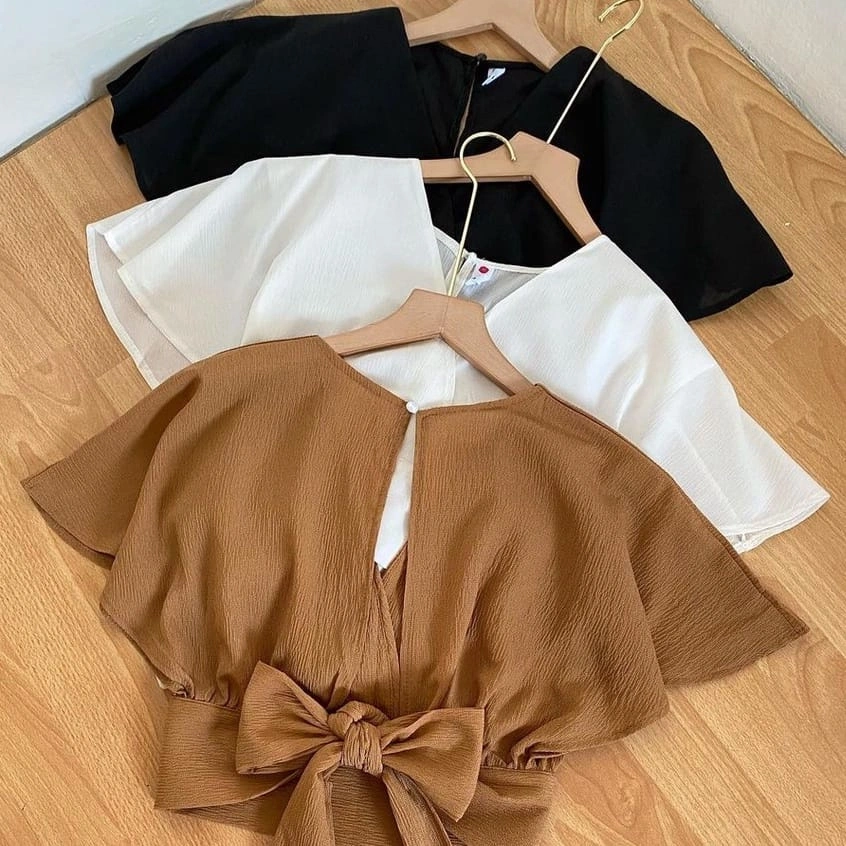GIRLFASHIONSTORY ORIGINAL BOW BACK CARDI OUTERWEAR