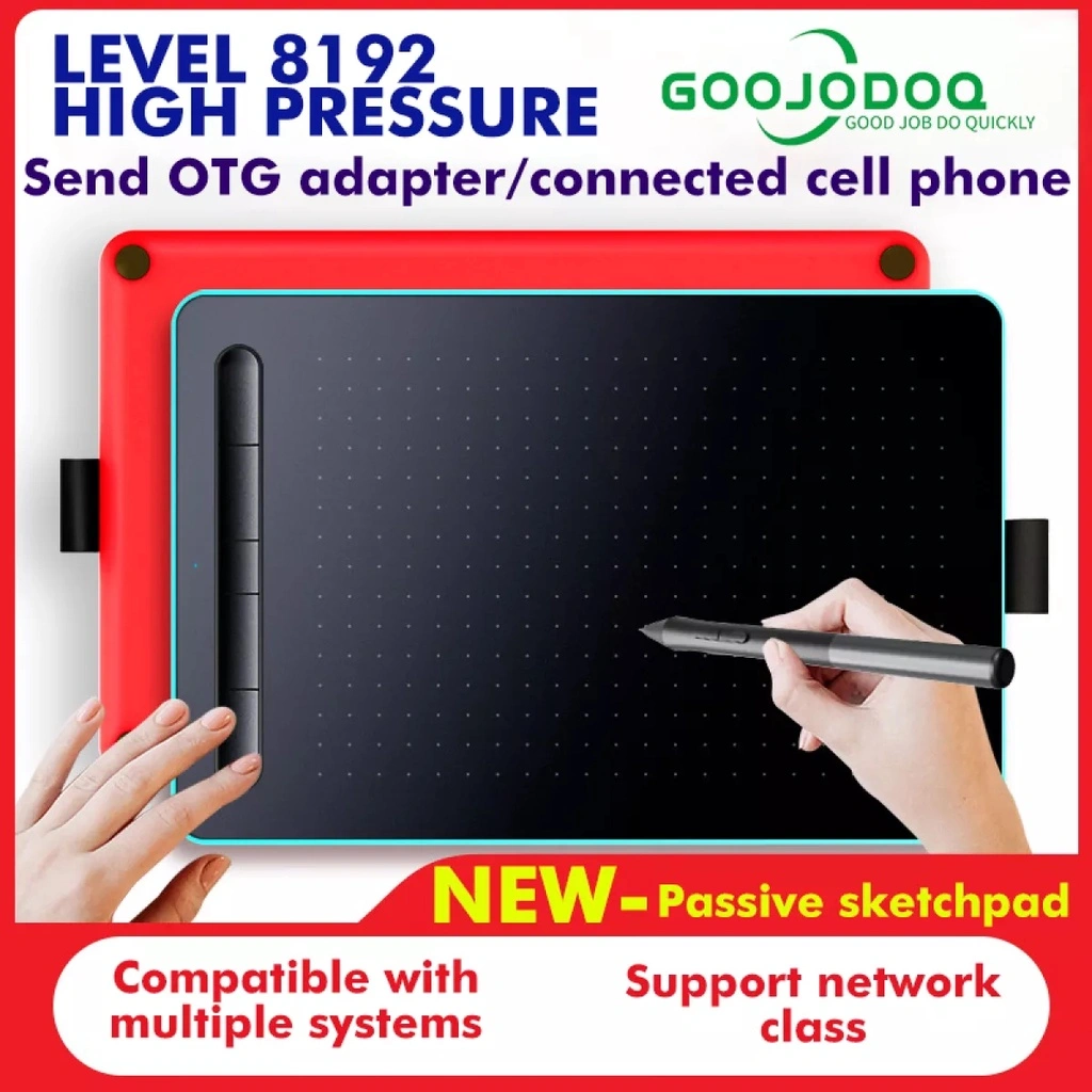 Goojodoq 8 10 inch Drawing Tablet for PC & Android phones USB Signature Drawing Tablet OSU Tablet With Free Battery Pen