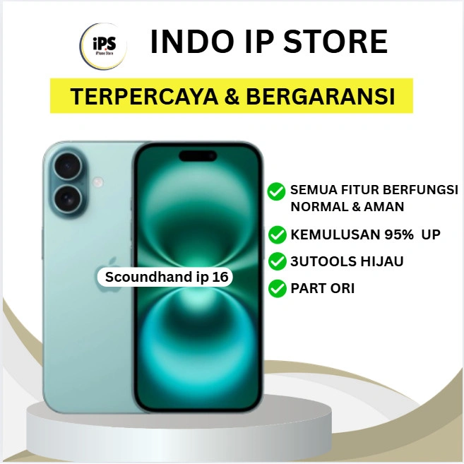 IPHONE 16 128GB 256GB Second Inter Fullset LCD ORI 100 Good Condition No Minus No Refurbis No Rekondisi No Rijek