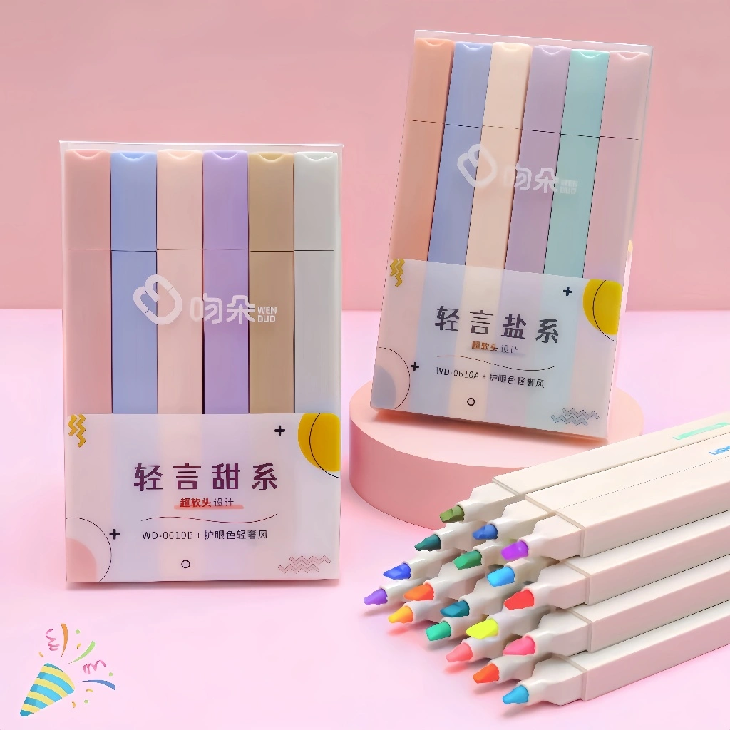 6pcs Stabilo isi 6 Warna Pastel Stabilo Highlighter Stabilo Warna Pastel Highlighter Color