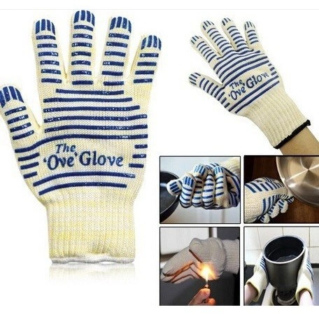 Cook Bake BBQ Mitt Sarung Tangan Oven glove Anti Panas Masak Panggang gripper licin memasak oven mitt gloves heat resistant