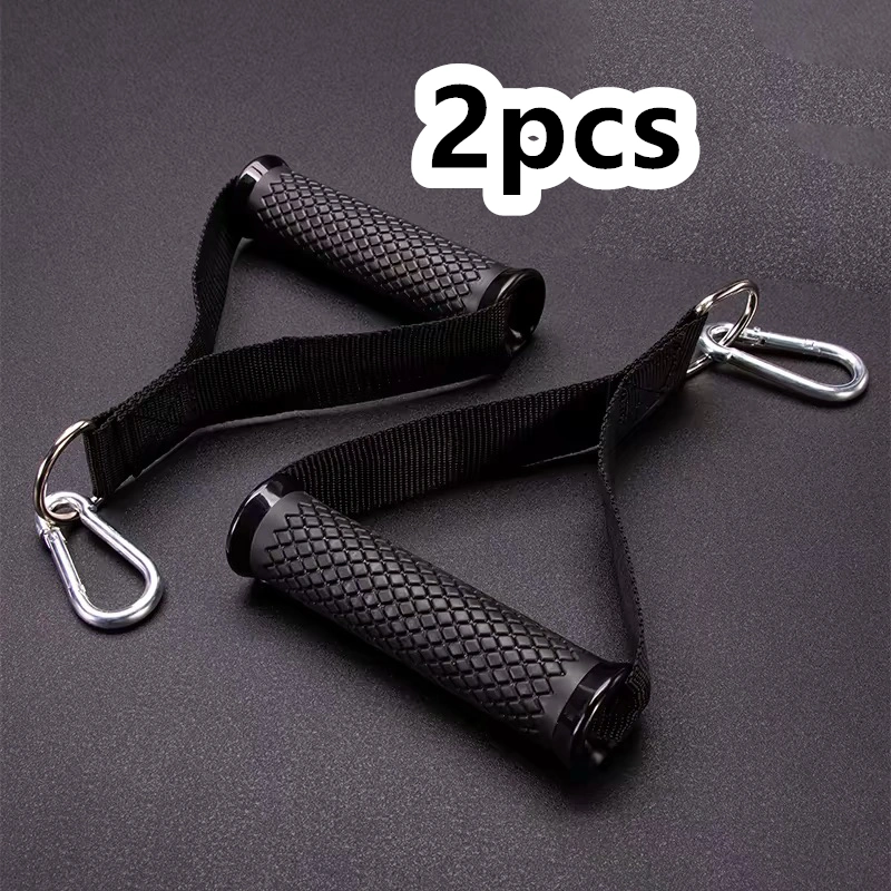 2pcs Resistance Band Handle Pegangan Gym Tali Tricep Pegangan Gym Karet Tingkatkan Tarikan