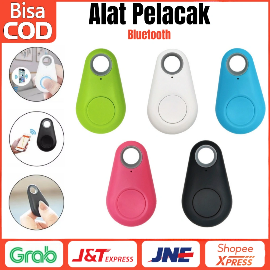 Smart Tag Bluetooth Tracker GPS Anti Lost Alarm Wireless Key Finder Alat Pelacak Barang HP Kunci