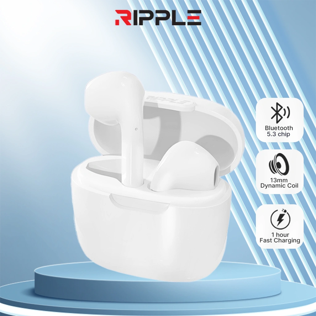 Ripple True Go TWS Headset Bluetooth Earphone Mini Earbuds Handsfree BluetoothV5.4 OWS Ear Earbuds