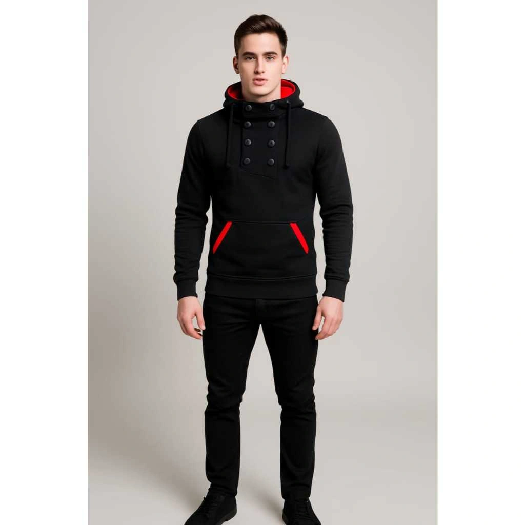 Snazzy Jaket Sweater Pria Model Korean Style Terberu Bahan Tebal